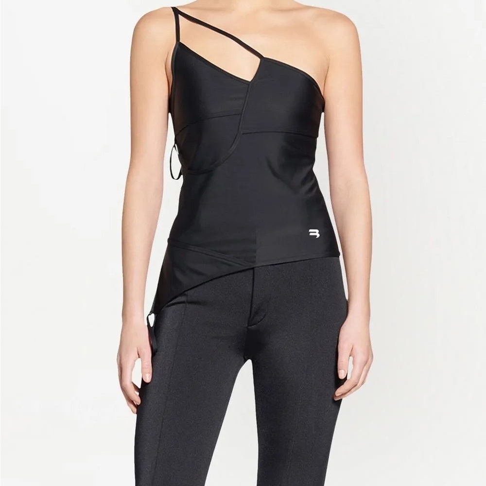 Balenciaga Strappy Tank in Black